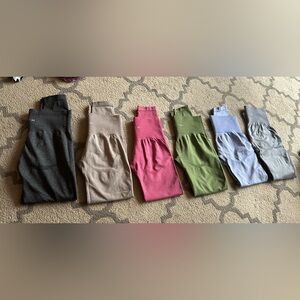 Workout clothes sizes small medium and large